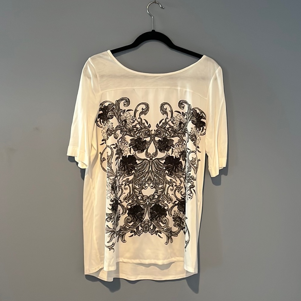 White and black Apt. 9  blouse.